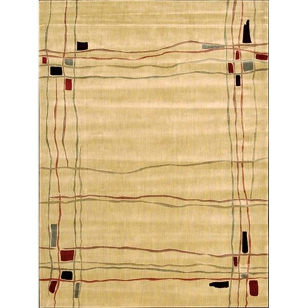 Nourison 50649 Parallels Area Rug Collection Beige 2 Ft 3 In. X 3 Ft 9 In. Rectangle 99446506498